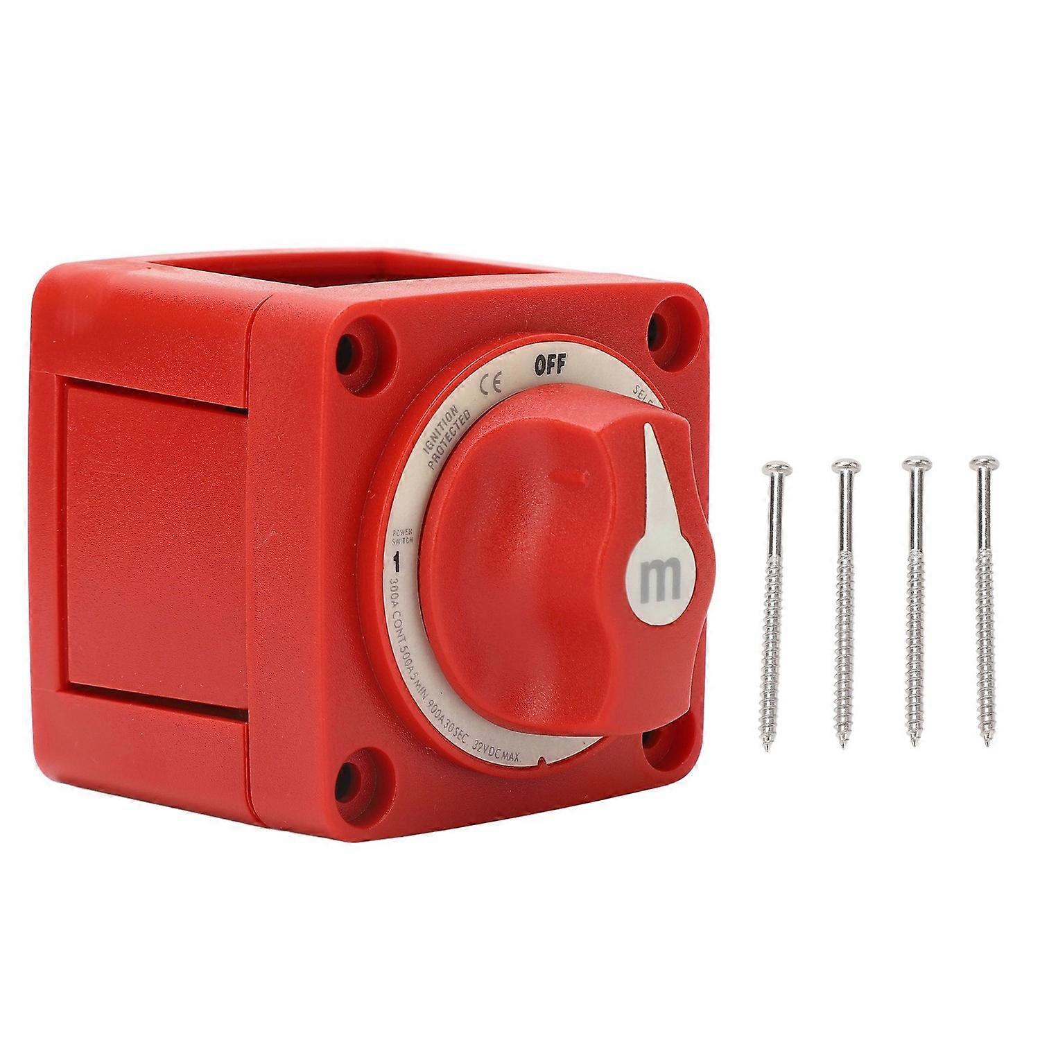 300A Battery Disconnect Switch DC32V Dual Circuit 3 Position Power Battery Kill Switch for RV Marine