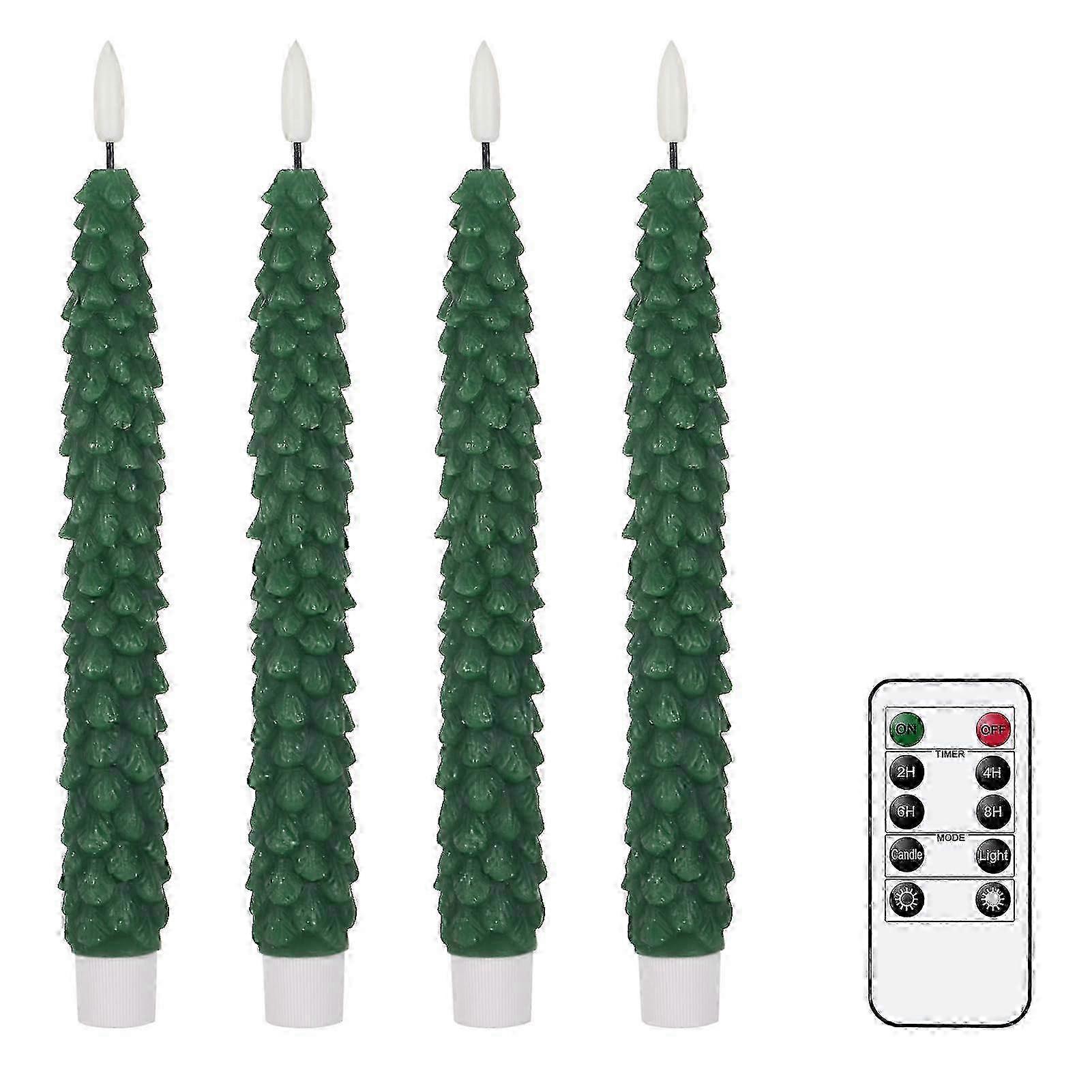 Flameless Taper Candles with Remote Timer, Real Wax LED 2025