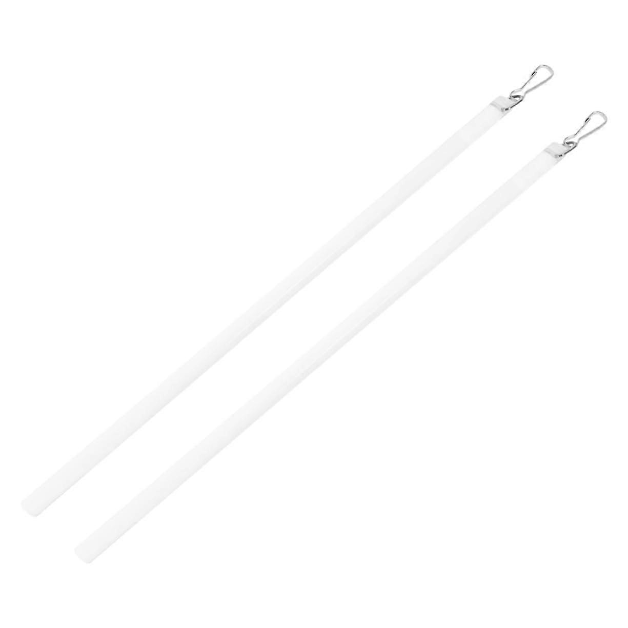2 Pack Clear Acrylic Curtain Wand with Hook for Vertical Blinds Easy Pull Rod Replacement
