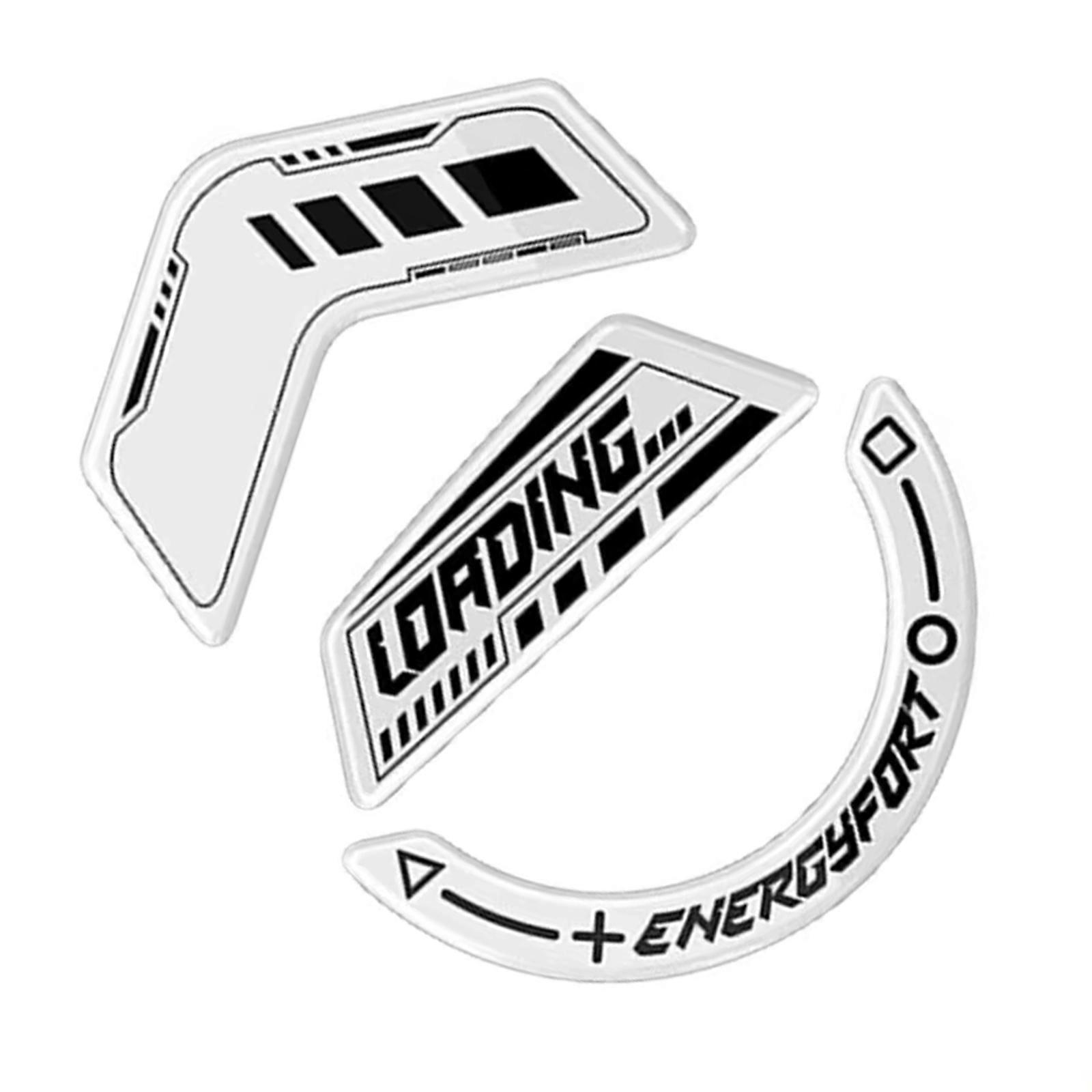 Glass Mouse Feet Mouse Glides Pad for Smooth Scrolling Easy to Clean for Gamers and Office Use  White