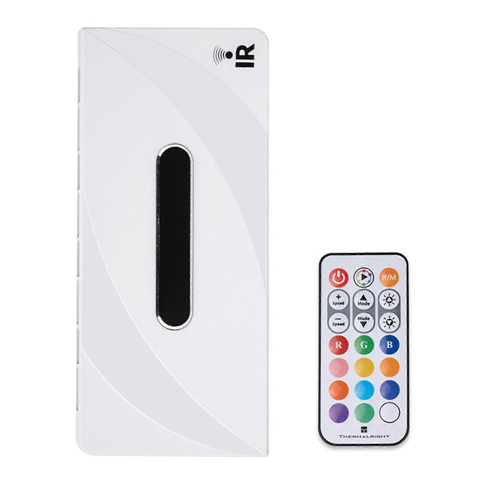 PC Cooling Fan Hub 8 Port IR Remote Sync Compactly Tool Less Mounting Design with Remote  White