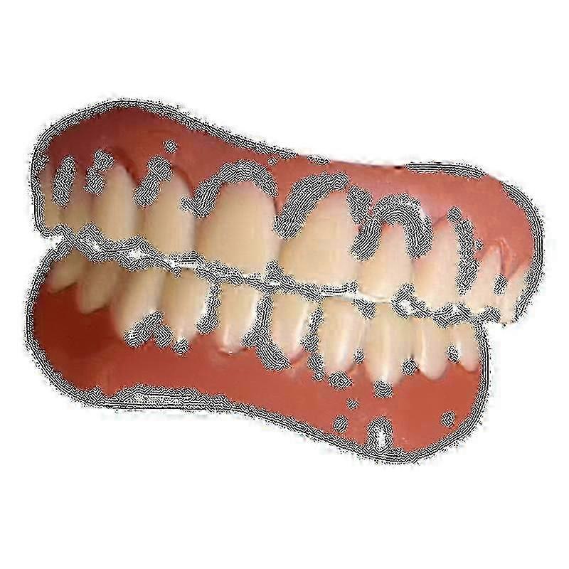 2 Sets of Natural & Comfortable Dentures for Upper & Lower Jaw z