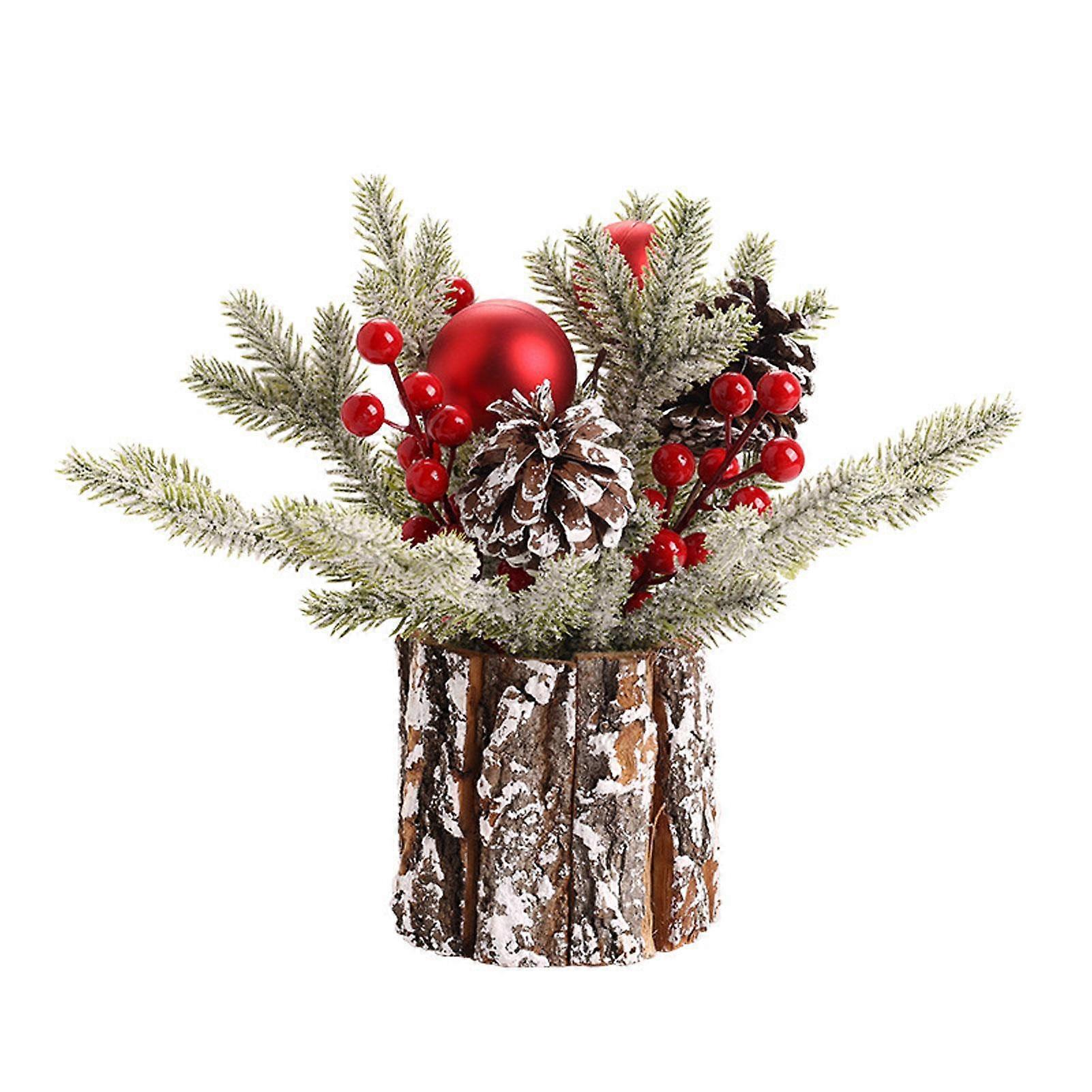 Mini Christmas Tree Christmas Desktop Flocking Tree