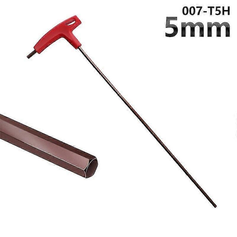 3/4/5/6/8mm Allen Keys Hand Tool Hexagon Set Extra Long Type Hex Keys Set T Handle Flat Wrench Repair