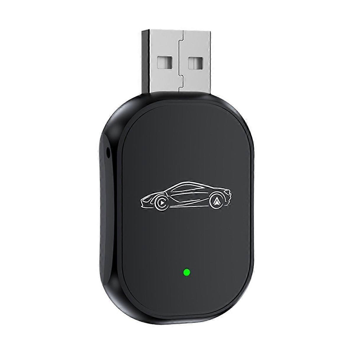 Wireless CarPlay Android Auto 2IN1 Adapter Bluetooth+WIFI USB Dongle Plug Play Smart Box Converts W