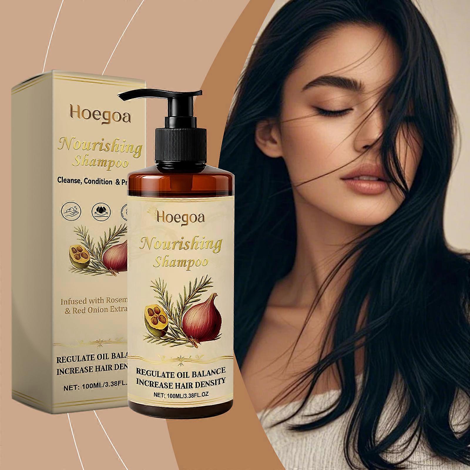 Hoegoa This Multi-Functional Nourishing Shampoo Gently Cleanses, Softens, Brightens And Strengthens Hair, Providing A Comfortable Scalp Shampoo