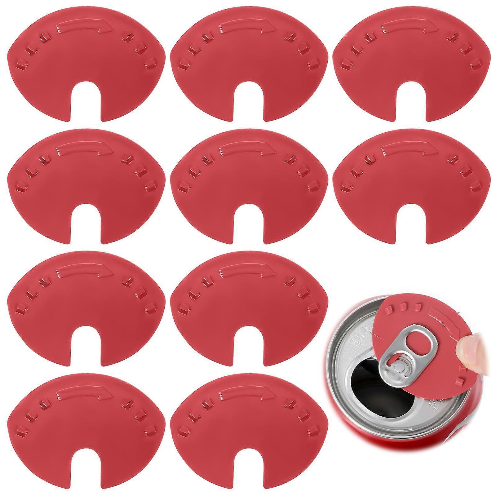 Soda Can Covers 10 Pack Plastic Lids Keep Drinks Fresh and Prevent Spills for Beer Juice