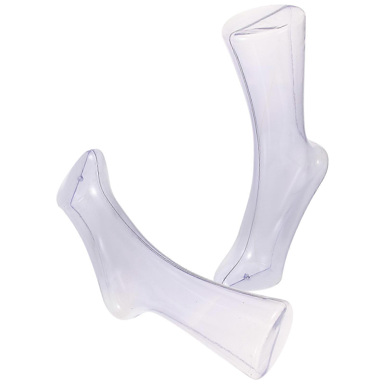 Sock Foot Model Display 8Pcs Plastic Transparent Feet for Store Display