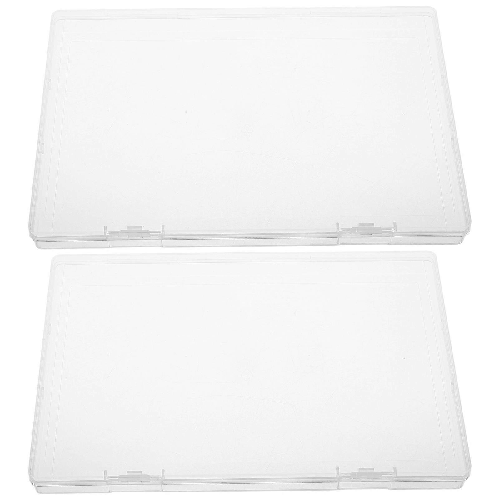 Birth Certificate Document Organizer Box for Storage 6Pcs Transparent Plastic PP