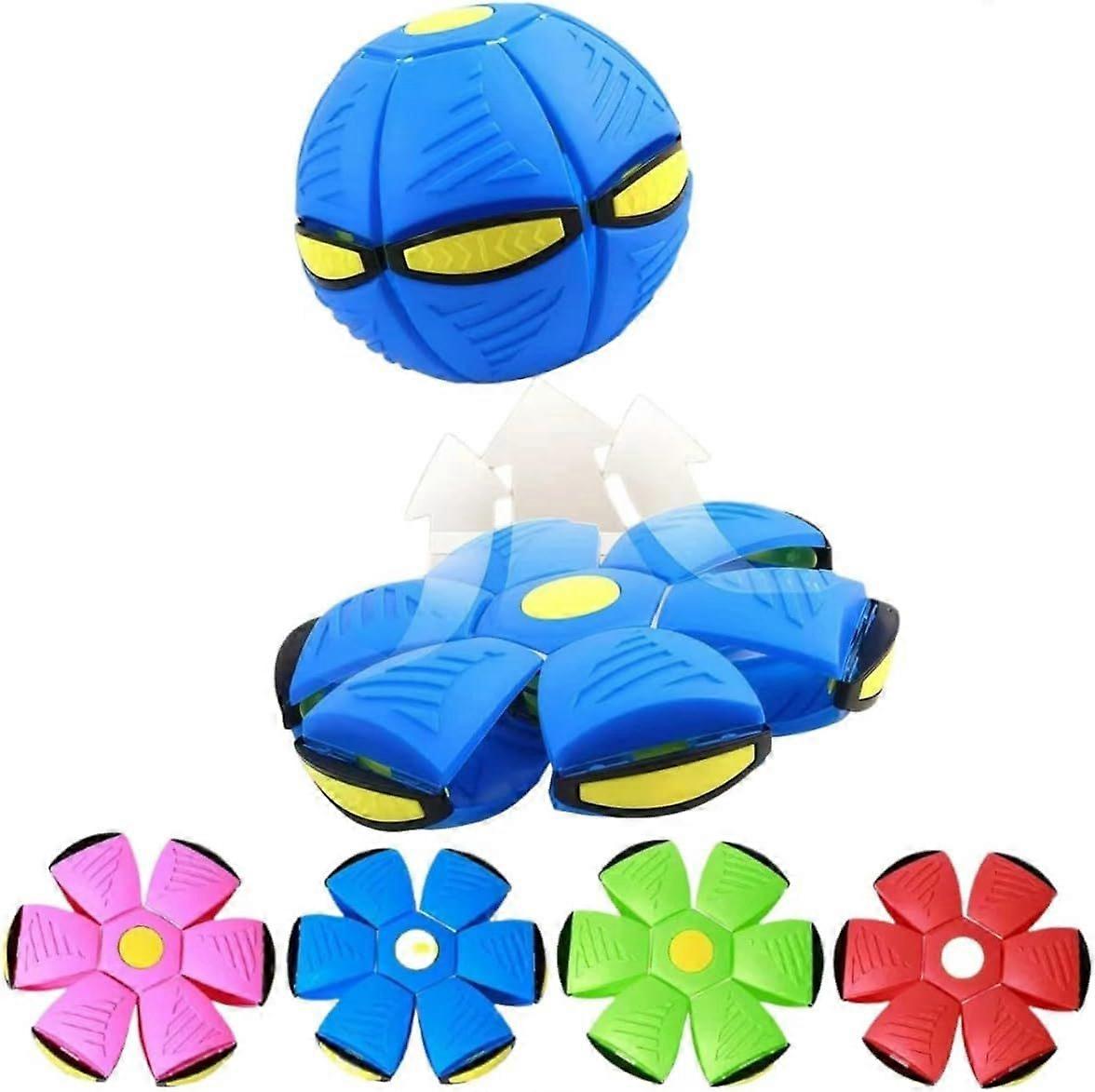 Quality Children's Bouncing Ball Magic Metaball, Dual Form Magic Flying Saucer Freely Switchable, Collapsible Bouncy Ball Parent-Child Interaction, Gl