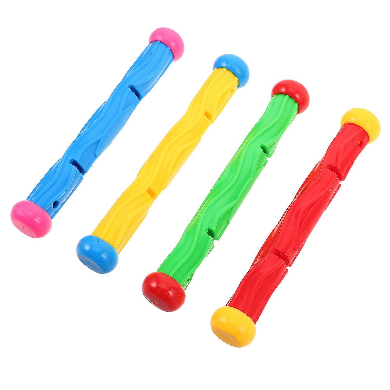 Children's Diving Stick Durable Pool Toy for Kids 4Pcs Assorted Color