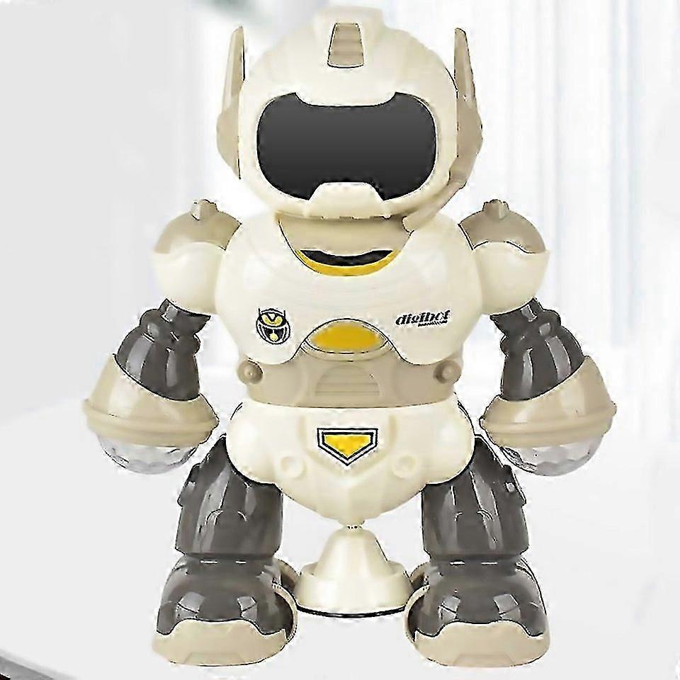 For Intelligent Early Education Sound And Light Mechanical Robot Toys Color 5 Yellow