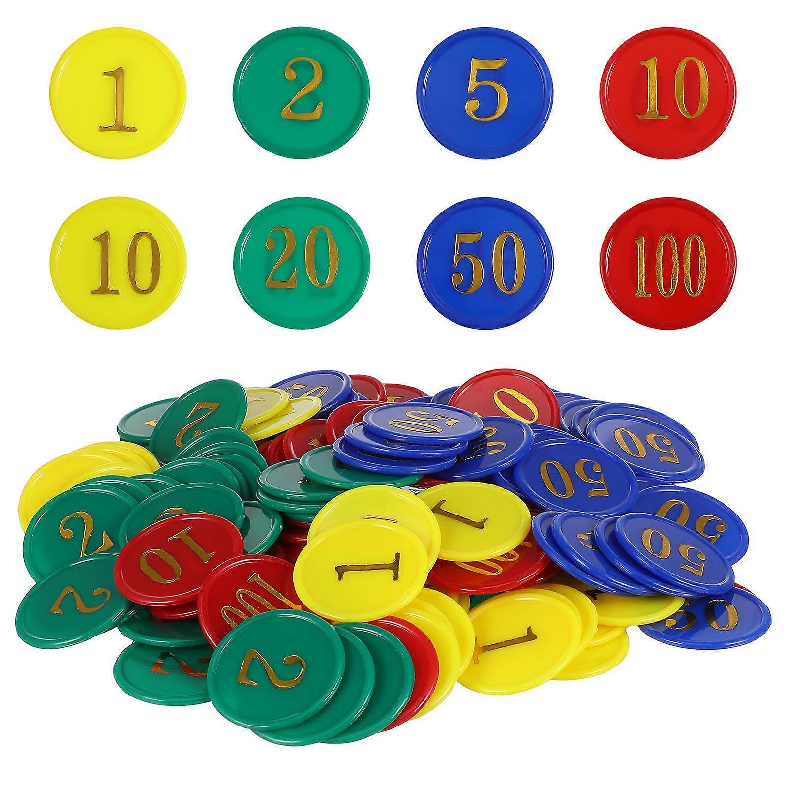 Plastic Poker Chips for Game Accessories with 320Pcs Counting Chips