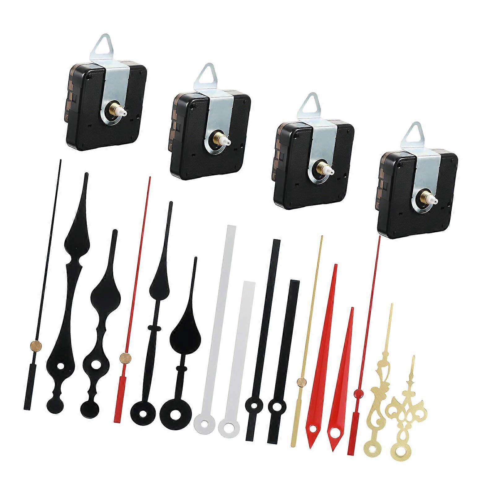 Silents Clock Mechanism Replacement Kits, Battery Operated Clock Movement Parts with Clock Hand DIY Clock Repair Parts Multicolor