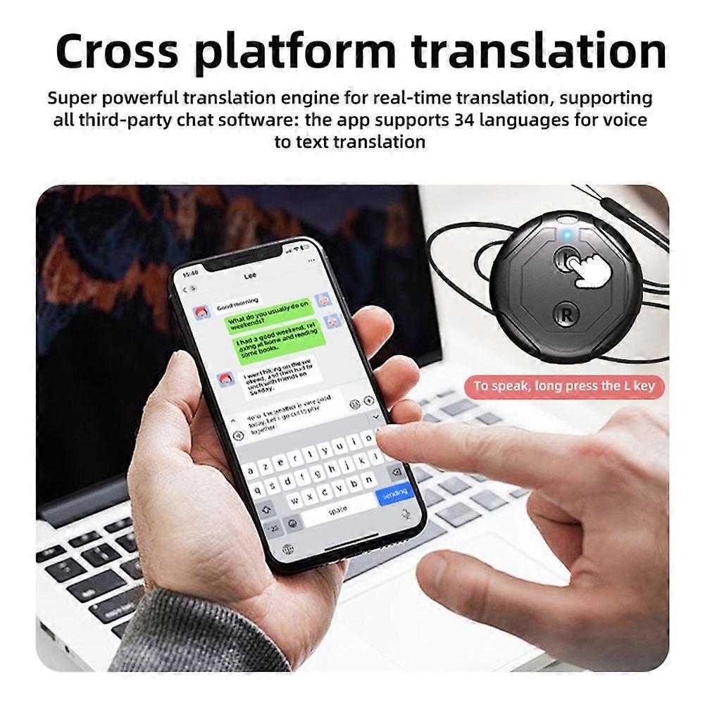 AI Intelligent Translator Cross-Platform Portable Interpreter Simultaneous Multilingual Communication