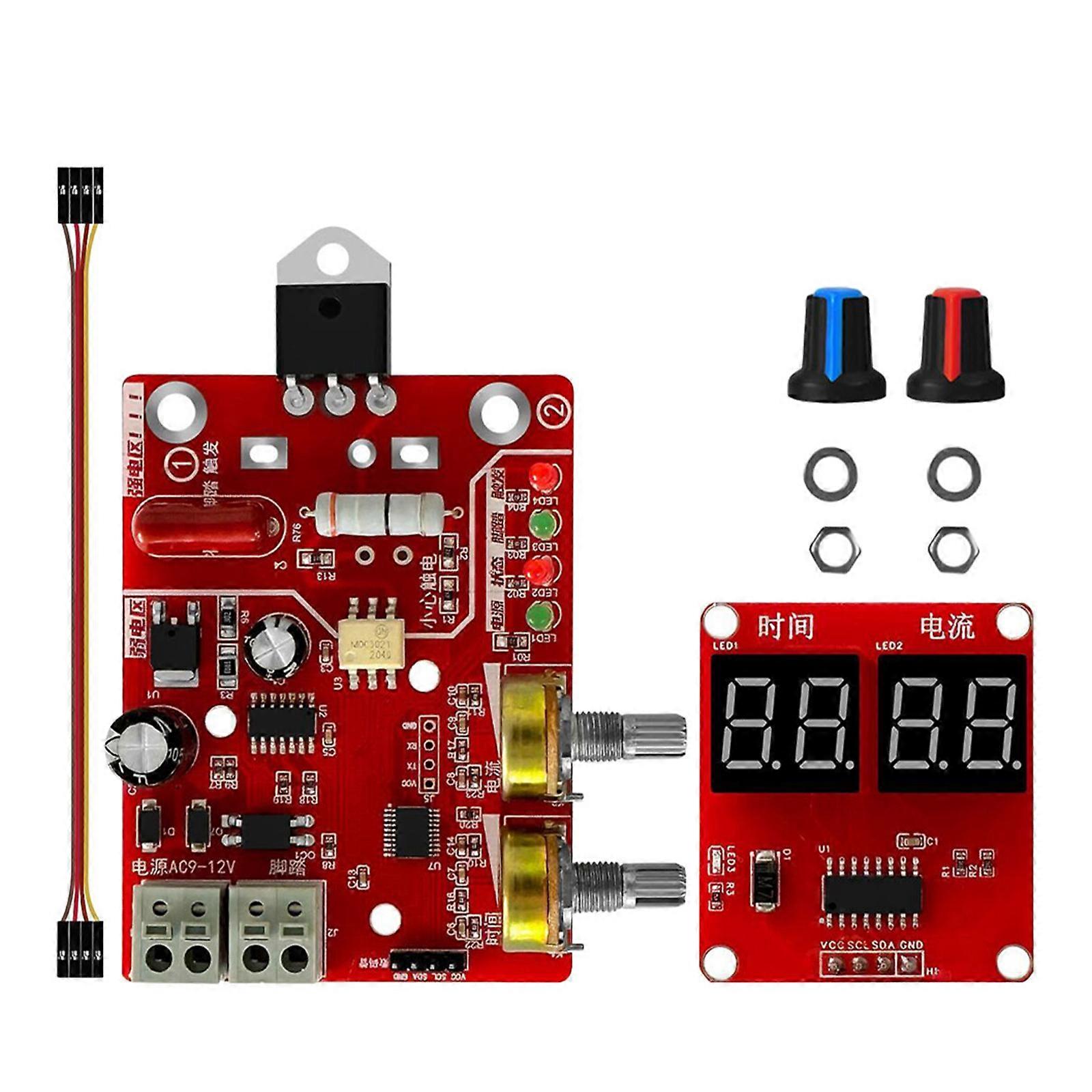 Spot Welder Control Board Adjustable 40A Digital Display DIY Controller Board