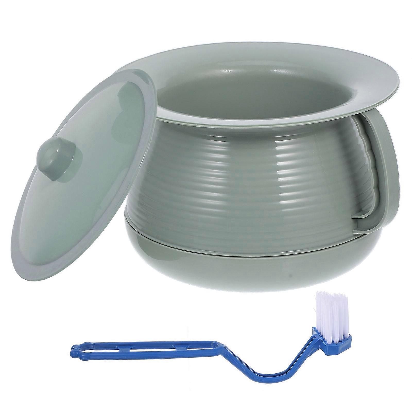 Home Spittoon Chamber Pot for Storage Use 1Set with Lid and Handle