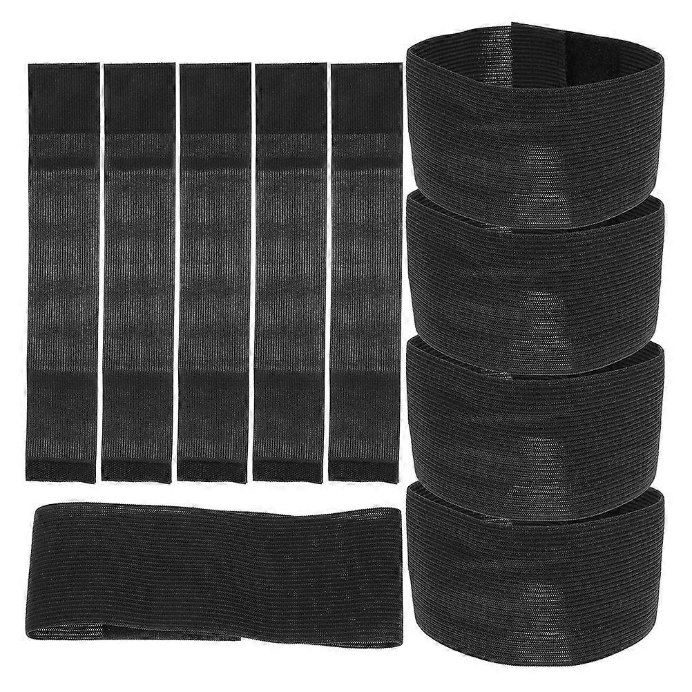 Funeral Black Armband for Mourning 11Pcs Polyester Stretchable Bands