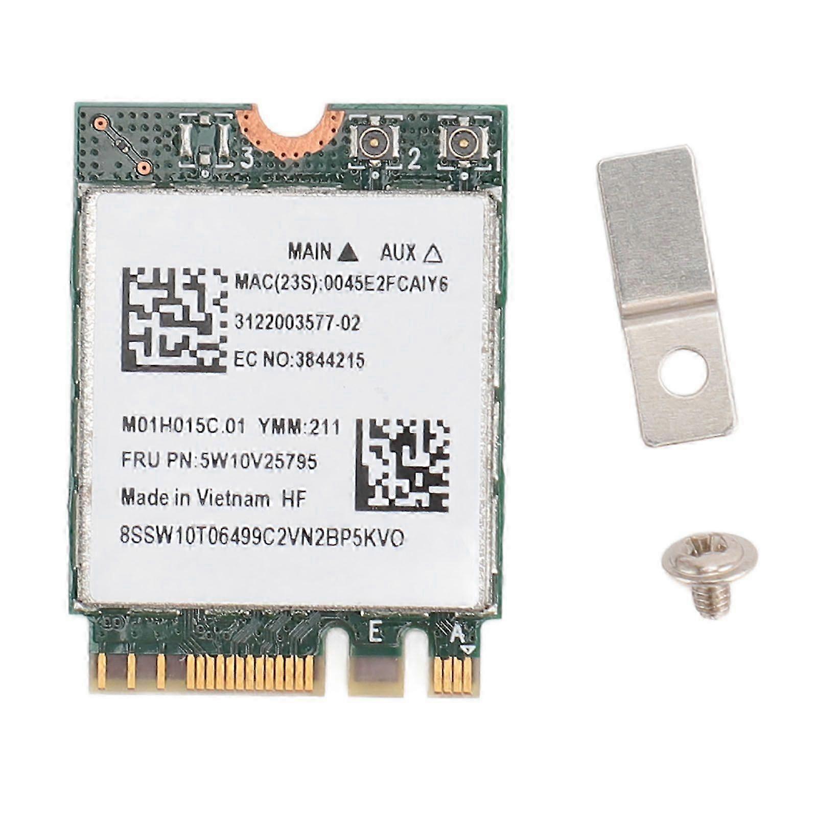 RTL8822CE FRU NGFF Wireless Network Card 2.4GHZ 5GHZ Dual Band 867Mbps NGFF Bluetooth 5.0 Adapter for Win 10