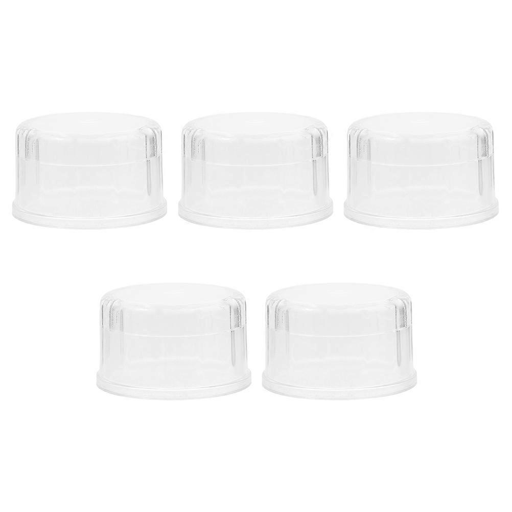 5Pcs Plastic Shaker Lid Transparent for Sealing Multipurpose Use