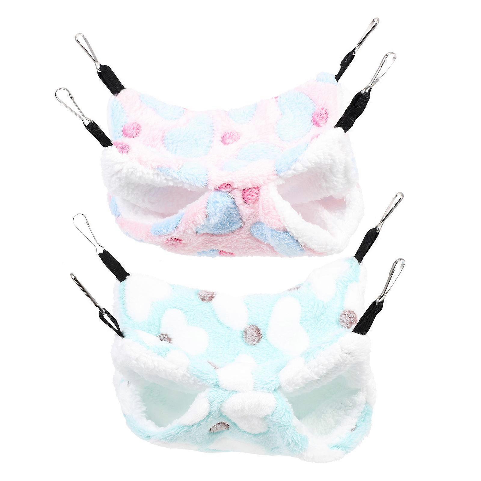 Pet Hammock Comfortable Hamster Sleeping Places for Small Pets 2Pcs