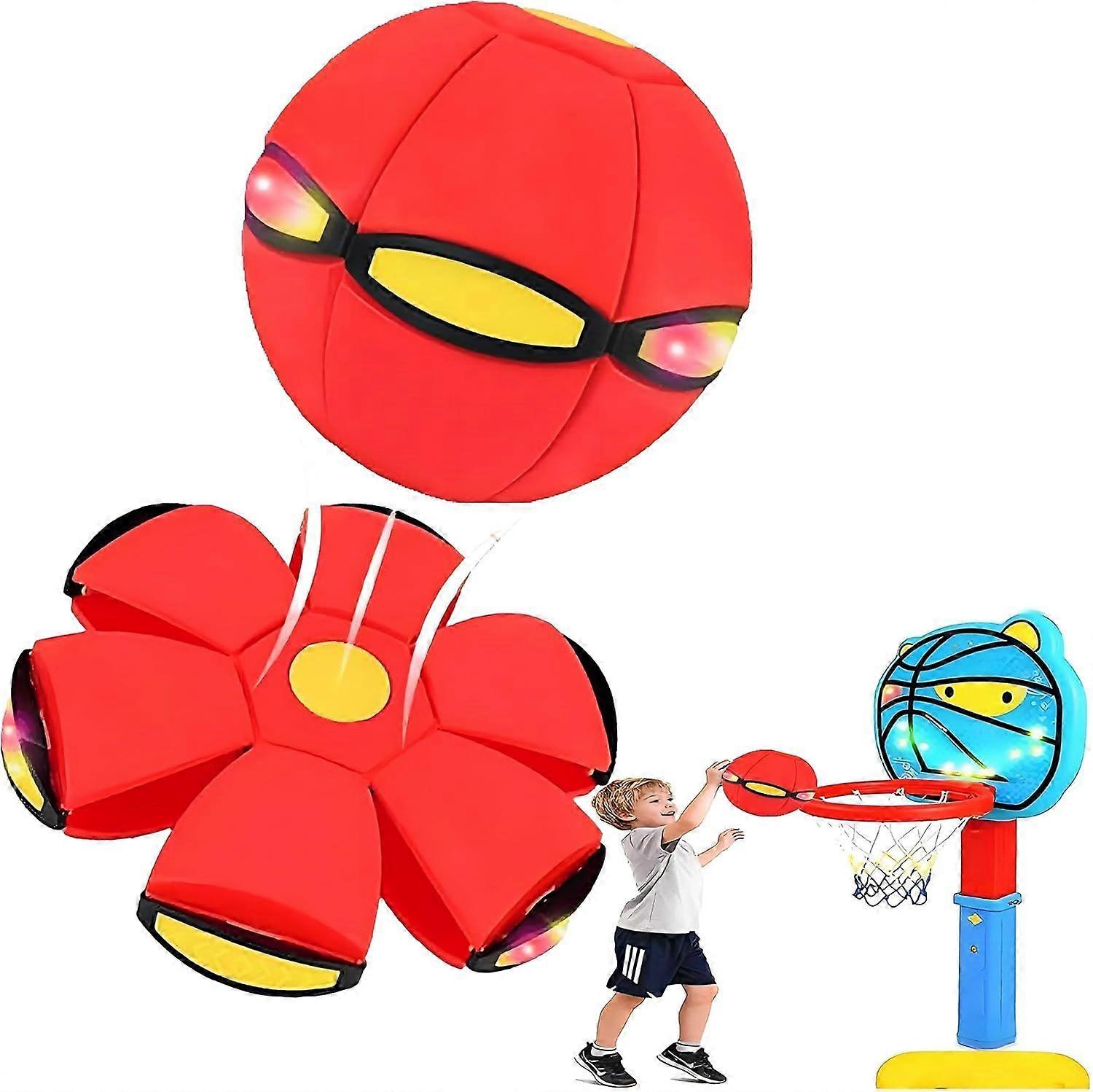 2026 New Children's Bouncing Ball, Magic Metaball, Dual Form Freely Switchable, Parent-Child Interaction Magic Flying Saucer, Suitable for Indoor & Ou