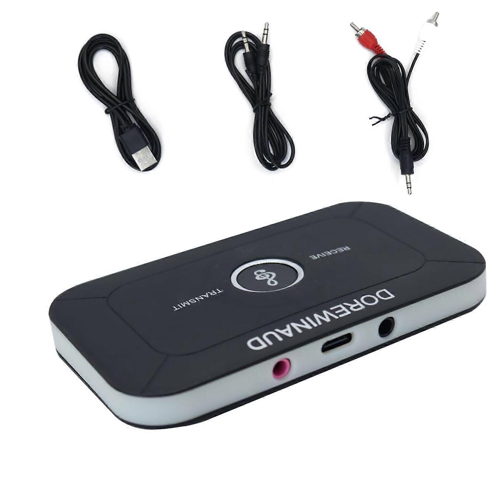 Bluetooth Transmitter Receiver Bluetooth 5.3 2in1 Low Latency Audio Adapter for TV PC Speakers