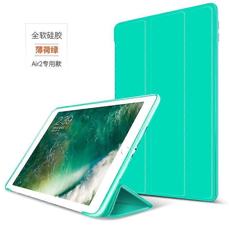 Stylish Case For Ipad 2021 10.2 Mint Green Silicone Soft