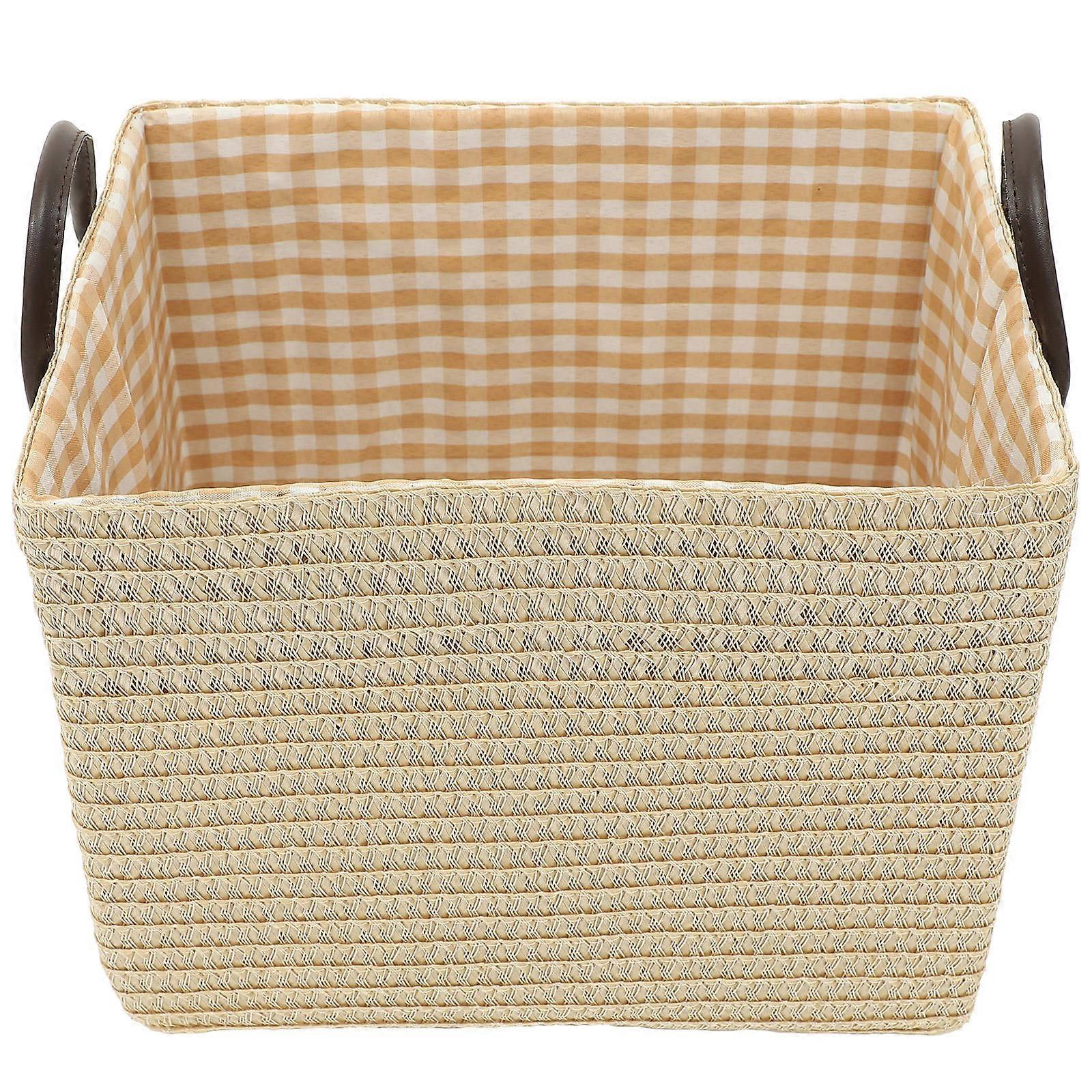 Clothes Storage Basket with Handles for Organizing Storage 2Pcs