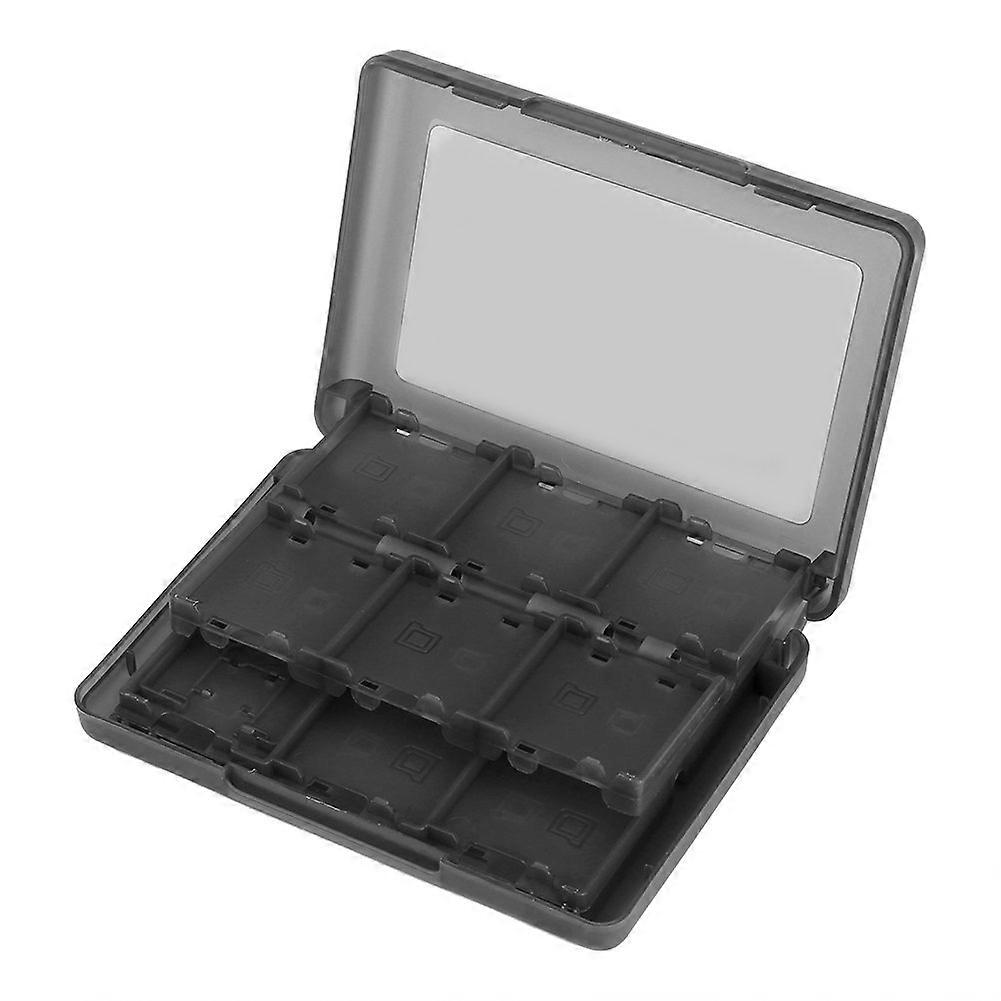 Game Card Case for Nintendo 3DS, 28 in 1 Large Capacity DS Cartridge Holder, Secure Dust Protection, Black