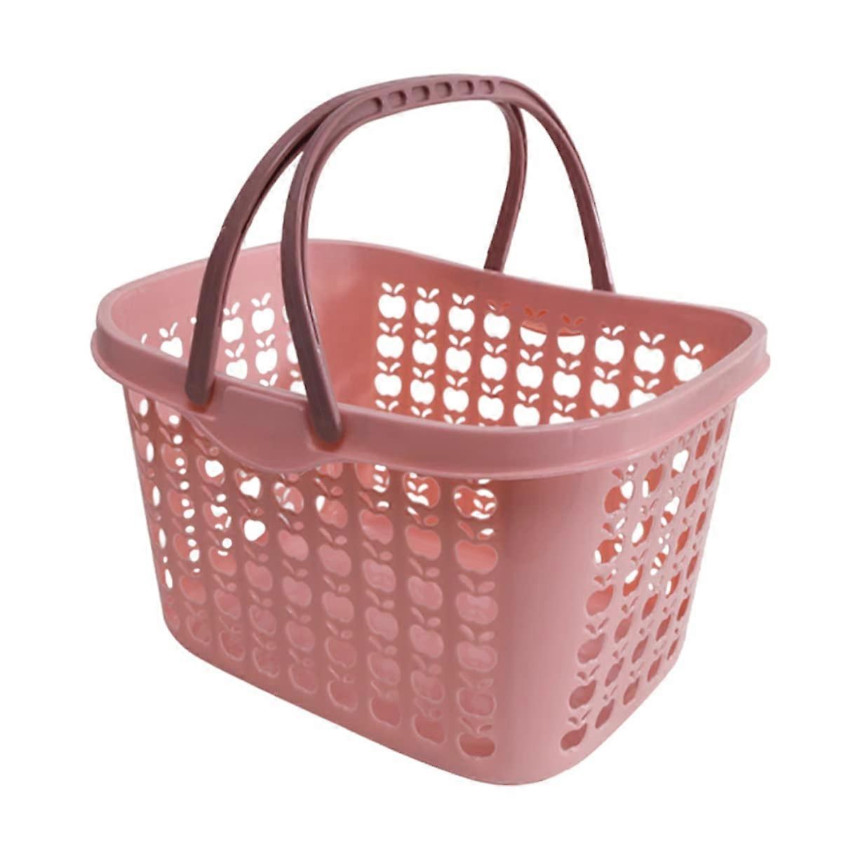 Plastic Storage Basket with Lid, Stackable SpaceSaving Bins for Fruit and Vegetable Kitchen Storage