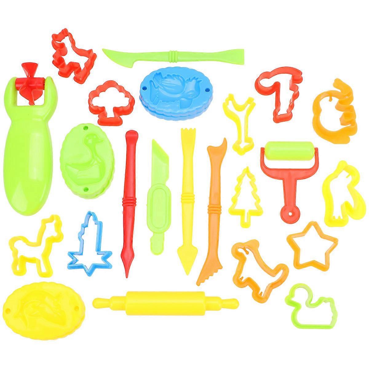 Plasticine Tools DIY Colored Clay Kit for Creative Play 1Set