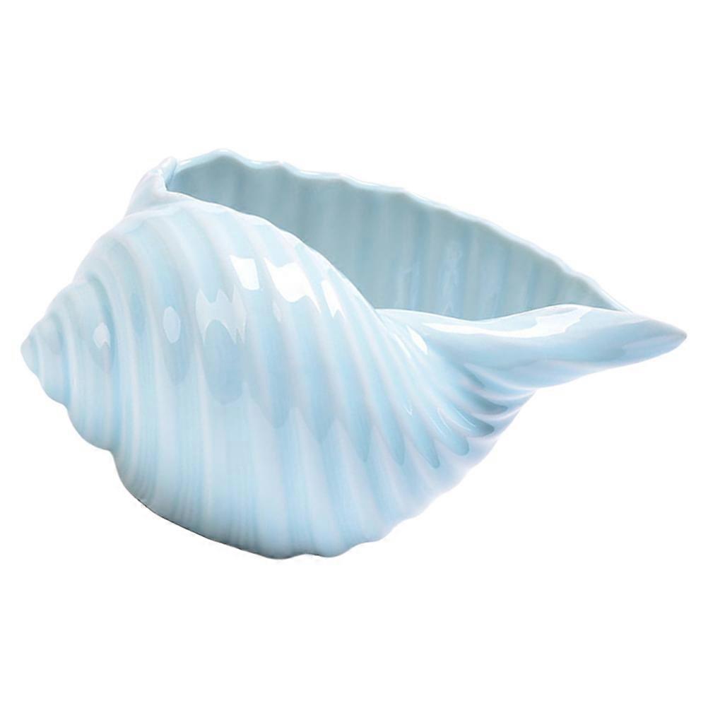 Ceramic Flowerpot for Planting 1Pcs Shell Shaped Creative Desktop Container