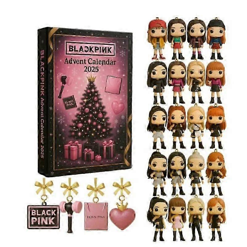 Schwarz-pinker Adventskalender 2025