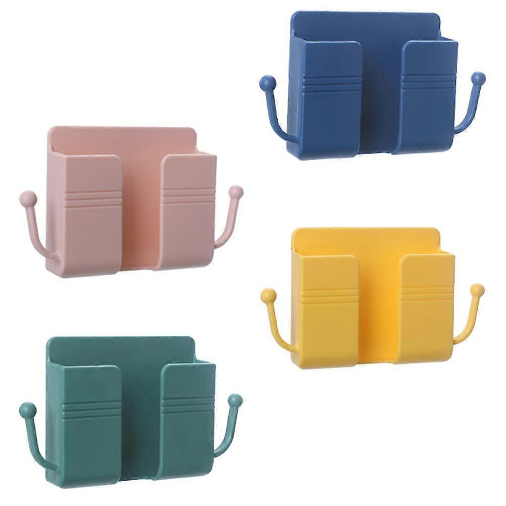 Phone Charging Brackets Adhesive Wall Storage Racks for Convenient Use 4Pcs
