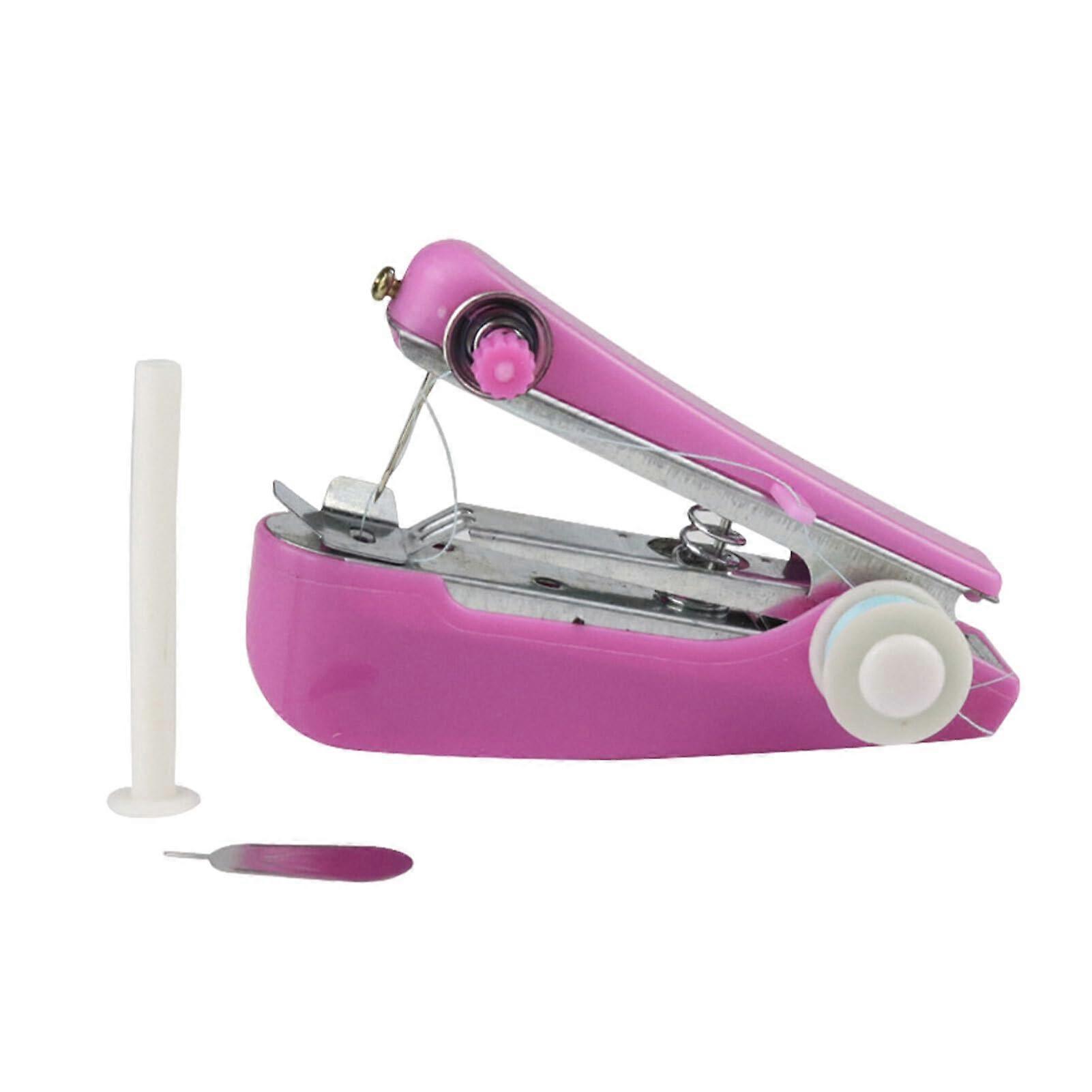 Portable Sewing Machine with Multi Stitch Modes for Quick Repairs, Durable Pink Overlock Model