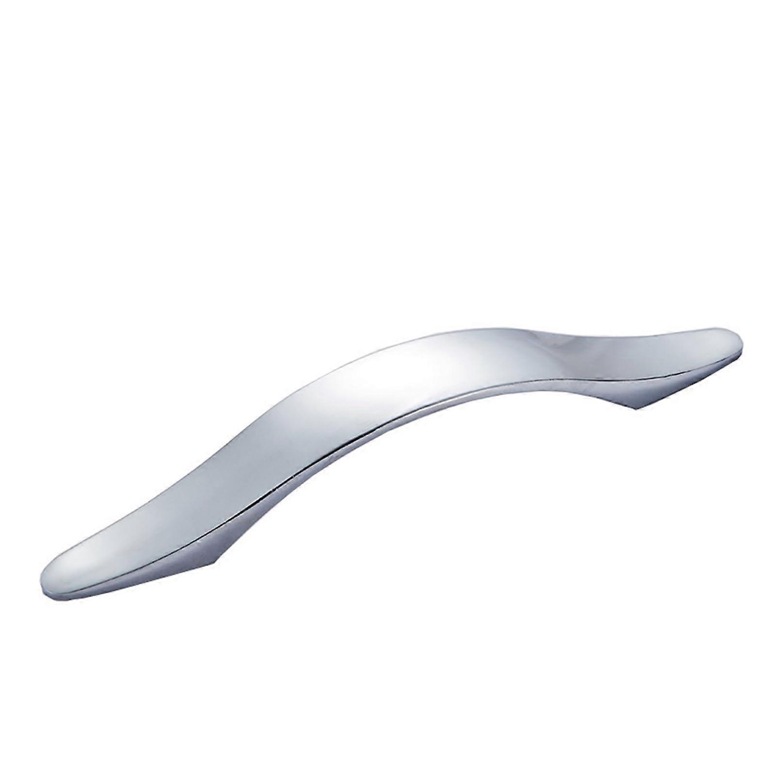 Bright Chrome Cabinet Handle 128mm Modern Drawer Pull for Wardrobe and Shoe Cabinet Ref:8263