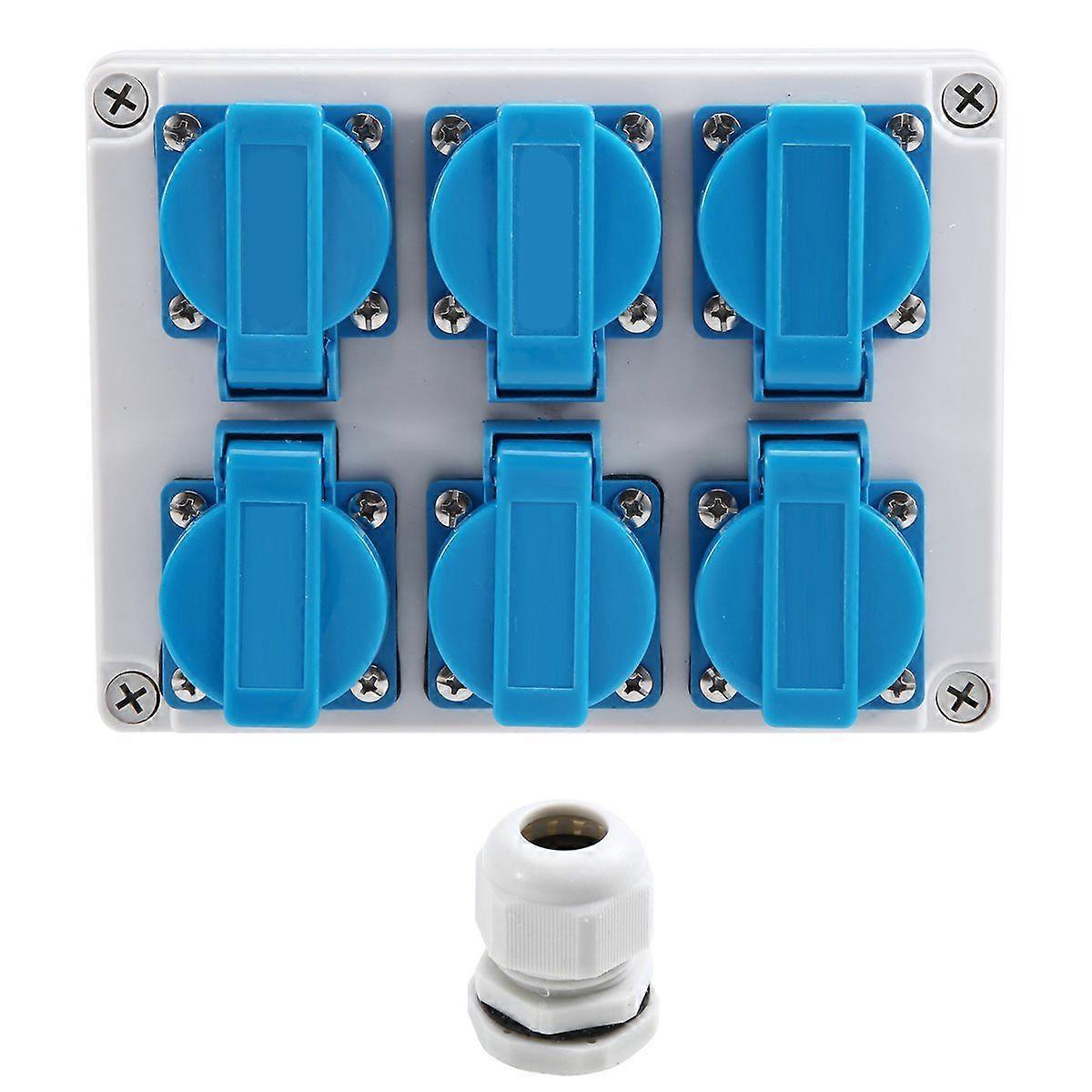 Outdoor Power Supply Construction Power Distributor 16A Power Socket Waterproof and Dustproof EU Plug