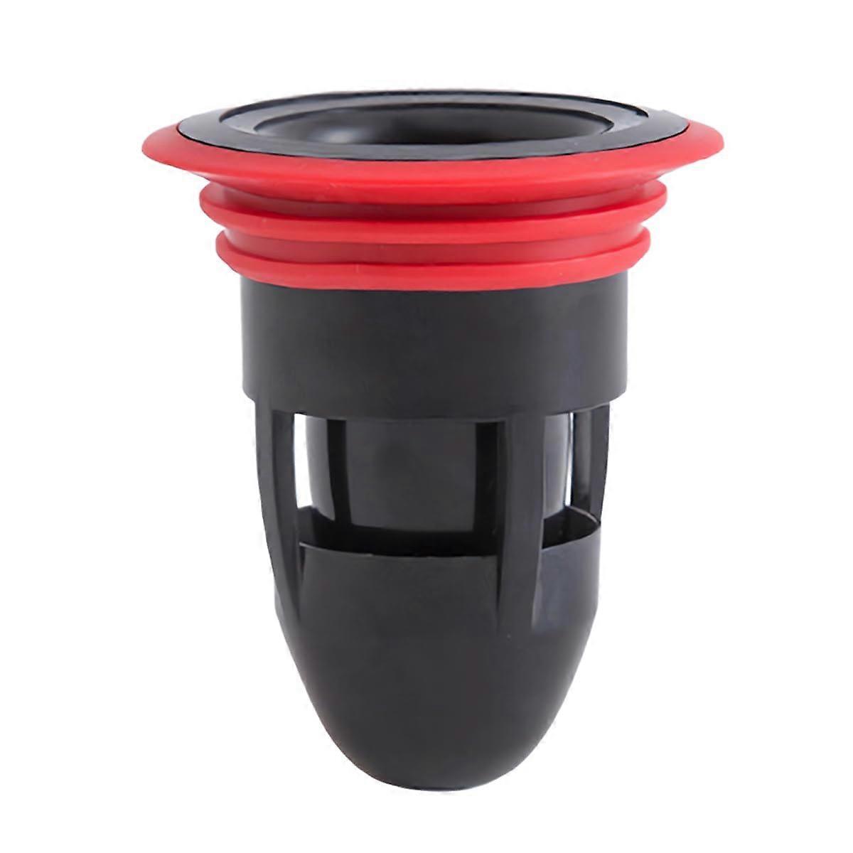 Shower Drain Backflow Preventer AntiOdor OneWay Sewer Stopper Valve Black Floor Core