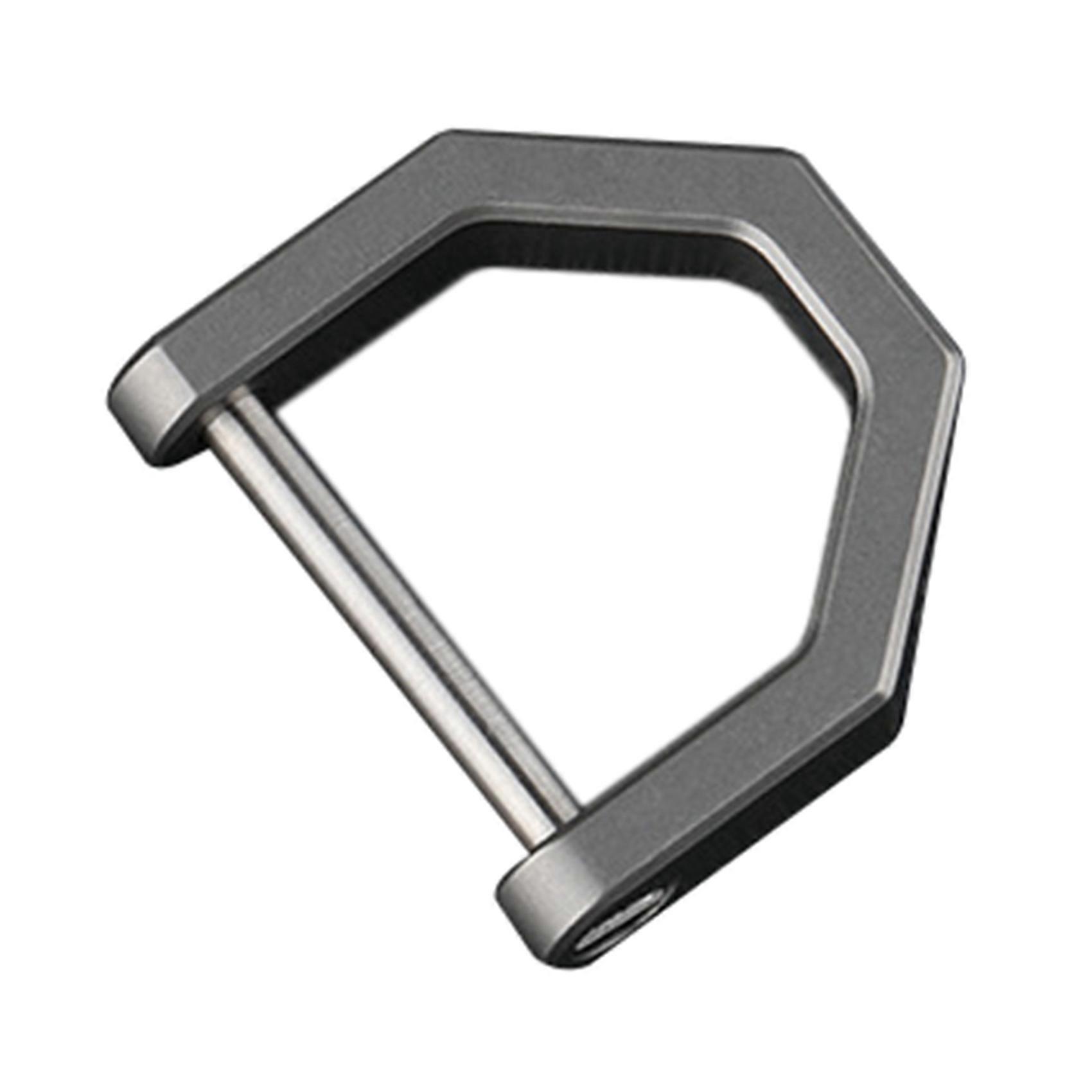 D-Type Multifunctional Mini Full Titanium Buckle Key Ring Buckle -L