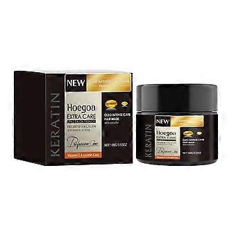 Hoegoa Nourishing Hair Repair Mask Repairs Hair Strands, Making Them Naturally Fluffy, Smooth And Moisturizing. Keratin Hair Care Mask
