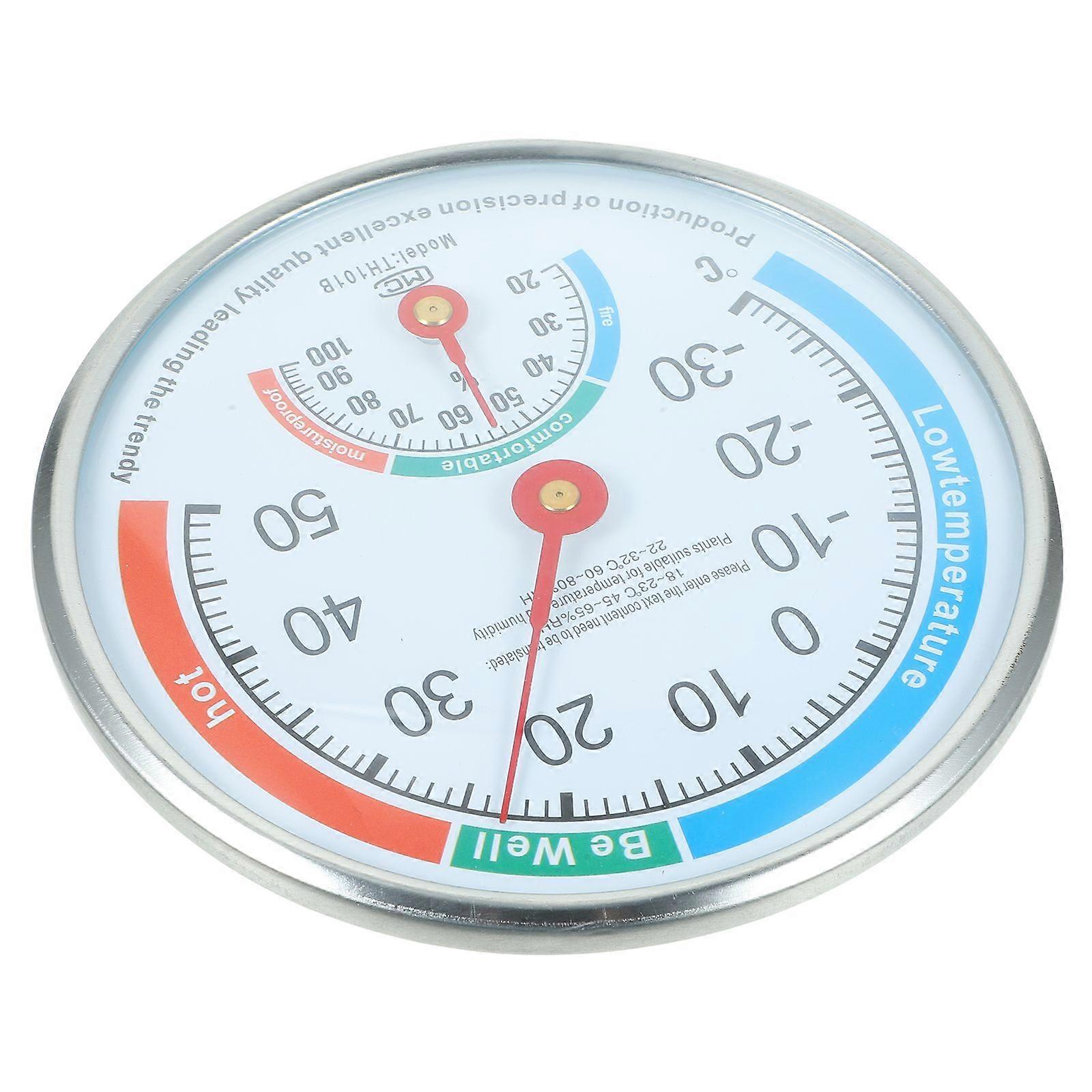 Durable High Precision Pointer Hygrothermograph Multiple Use Thermometer Hygrometer (White)