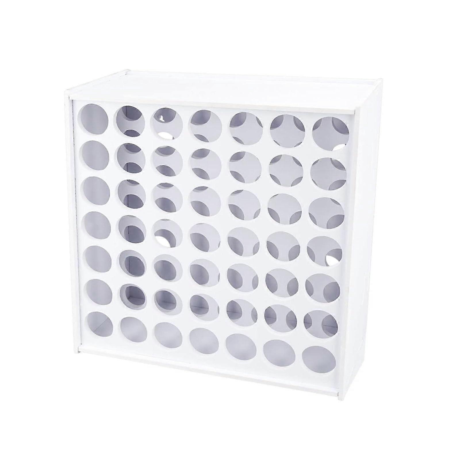 Paint Organizer Rack Wall Mounted 49/63 Slot Storage for 2oz Bottles SpaceSaving Craft Solution