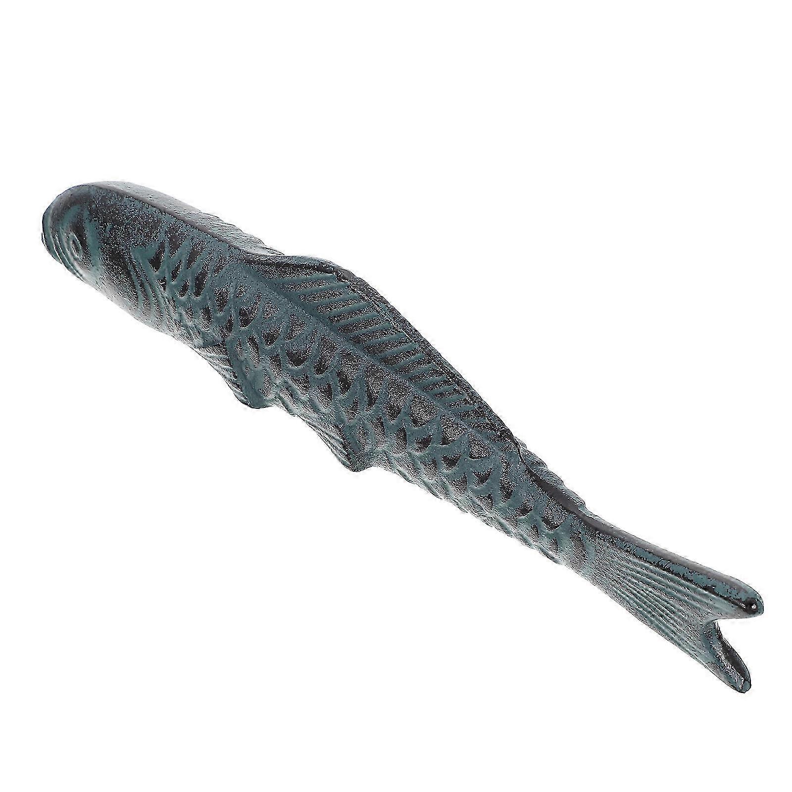 Chinese Paper Weight Carp Shape for Calligraphy Cast Iron