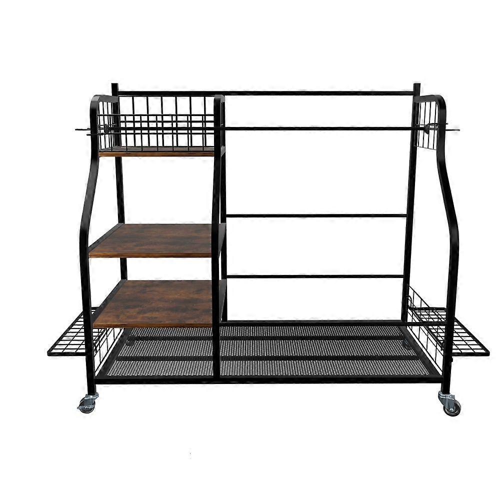 Support de rangement pour sacs de golf de garage, grand organisateur de sacs de golf avec roulettes verrouillables