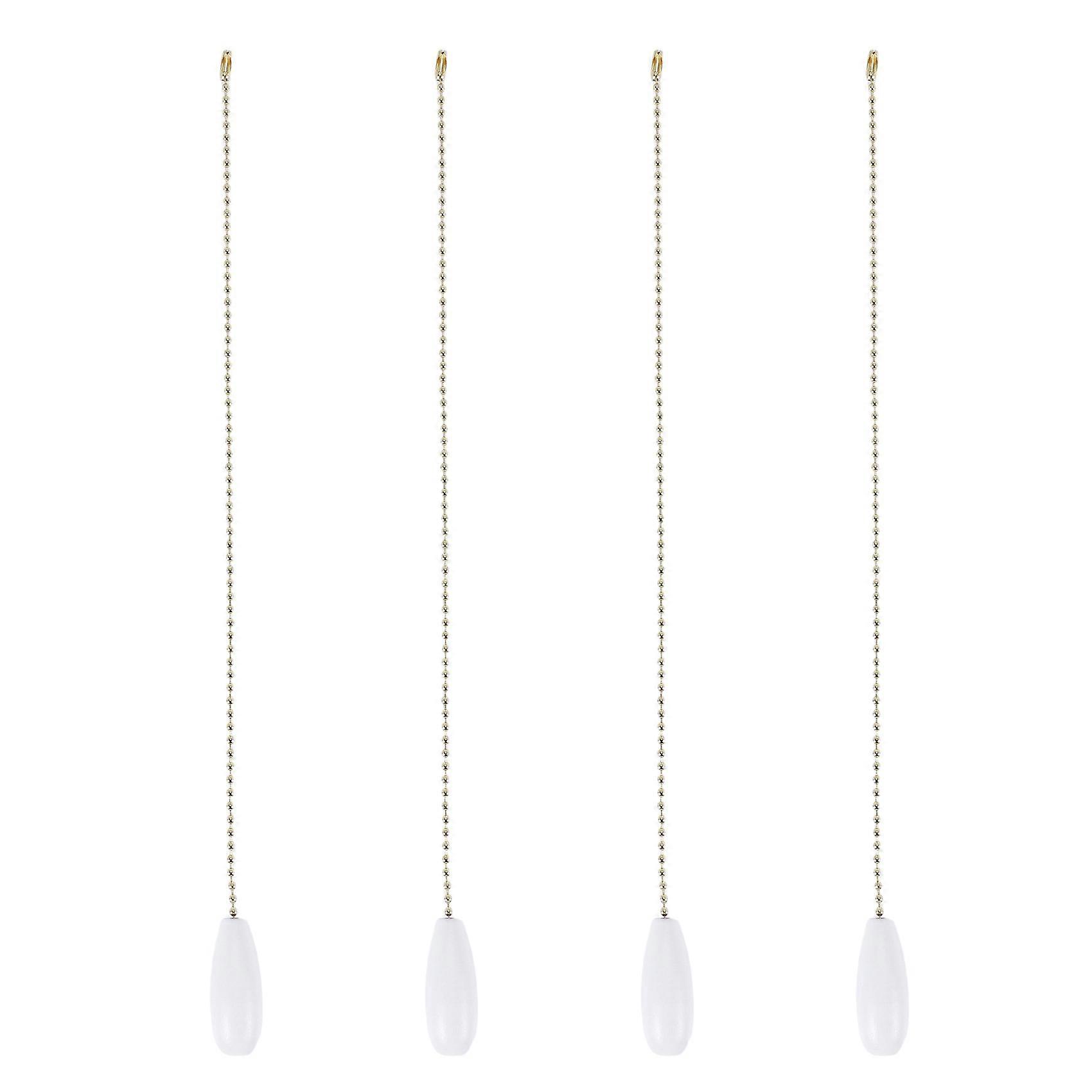 4 Pieces Ceiling Fan Chain Pulls Wooden Pull Chain Extension Pull Chain for Ceiling Light Lamp Fan Chain