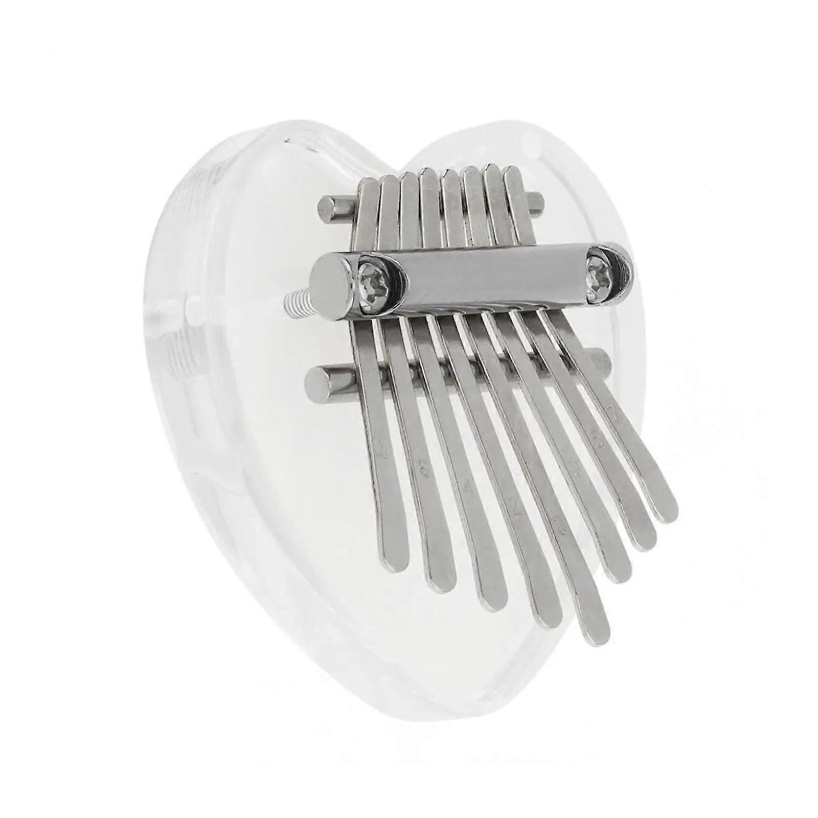 Kalimba Thumb Piano 8 Note Beginner Mini Kalimba with Rich Tone and Easy Learning Design