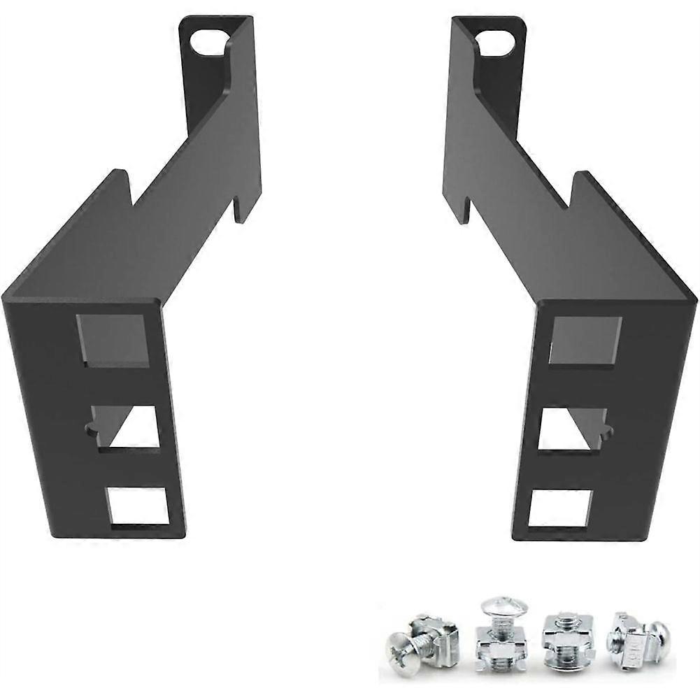 1U Server Rack Depth Extender - 4-Inch/10 cm Deep Recessed Rack Mount Adapter Kit for Network Rack