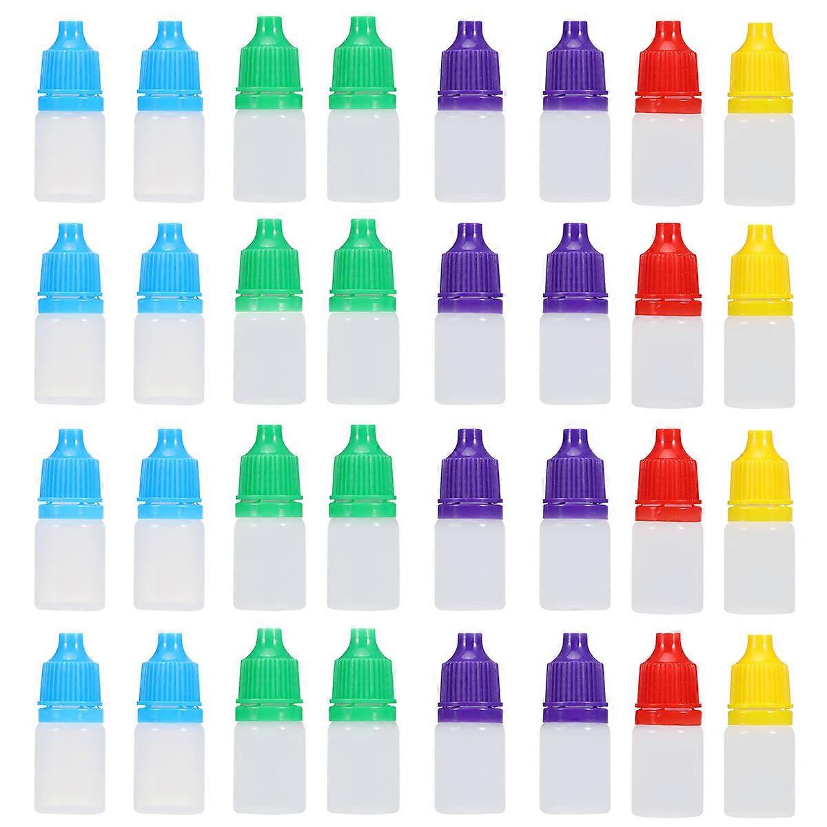 Pigment Ink Bottle Plastic Storage Container for Storage 50Pcs Assorted Color