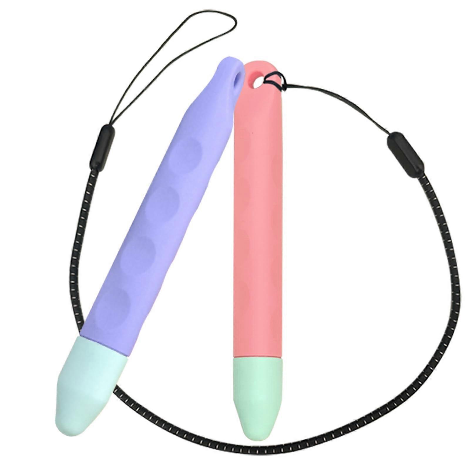 Kids Stylus Pen with Tether, Ergonomic Grip, Scratch Tip for iPad Fire Samsung Tablets